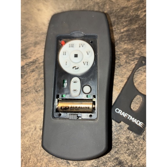 Craftmade Remote Control Needs Battery - Picture 6 of 6